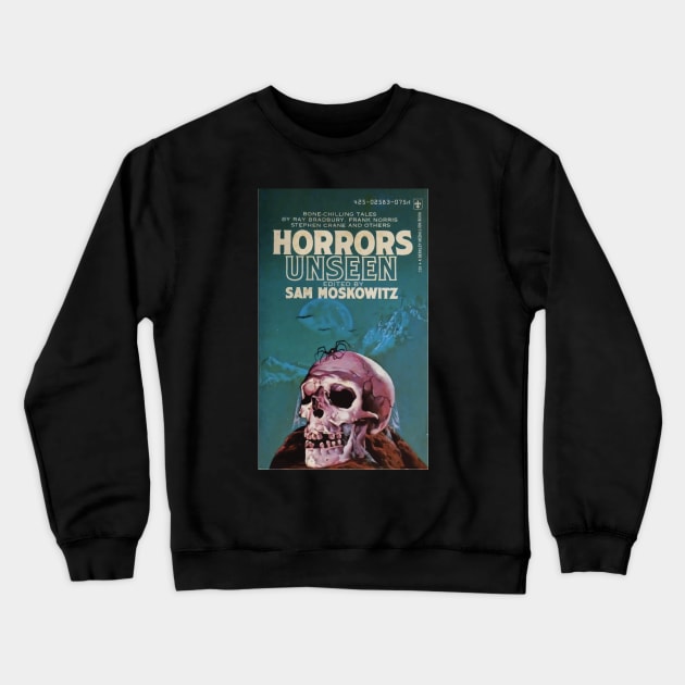 Pulp Vintage Horror Novel - Horrors Unseen Crewneck Sweatshirt by Persona2